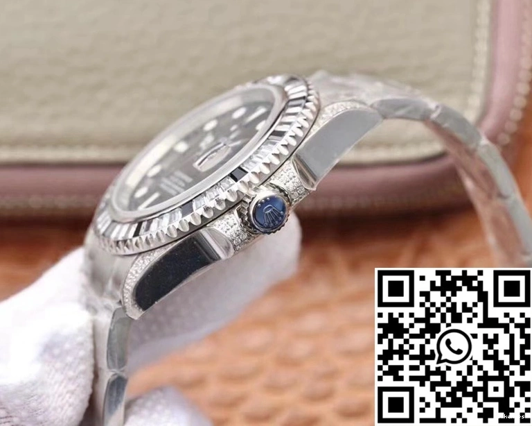 Edition Dial Customized Black Submariner Diamond Factory 116610LN Rolex Date GS 0307